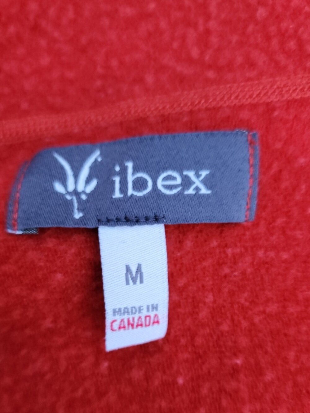 Ibex Women’s Half-Zip Hooded Pullover Sweater - Rust - Medium - Picture 7 of 13
